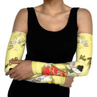 Personalized Vatican City Arm Sleeves Coat Of Arms With Dove Bird - Wonder Print Shop