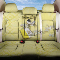 Vatican City Back Car Seat Cover Coat Of Arms With Dove Bird - Wonder Print Shop