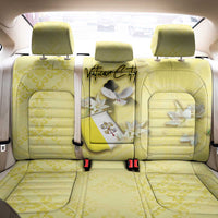 Vatican City Back Car Seat Cover Coat Of Arms With Dove Bird - Wonder Print Shop