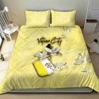 Vatican City Bedding Set Coat Of Arms With Dove Bird - Wonder Print Shop