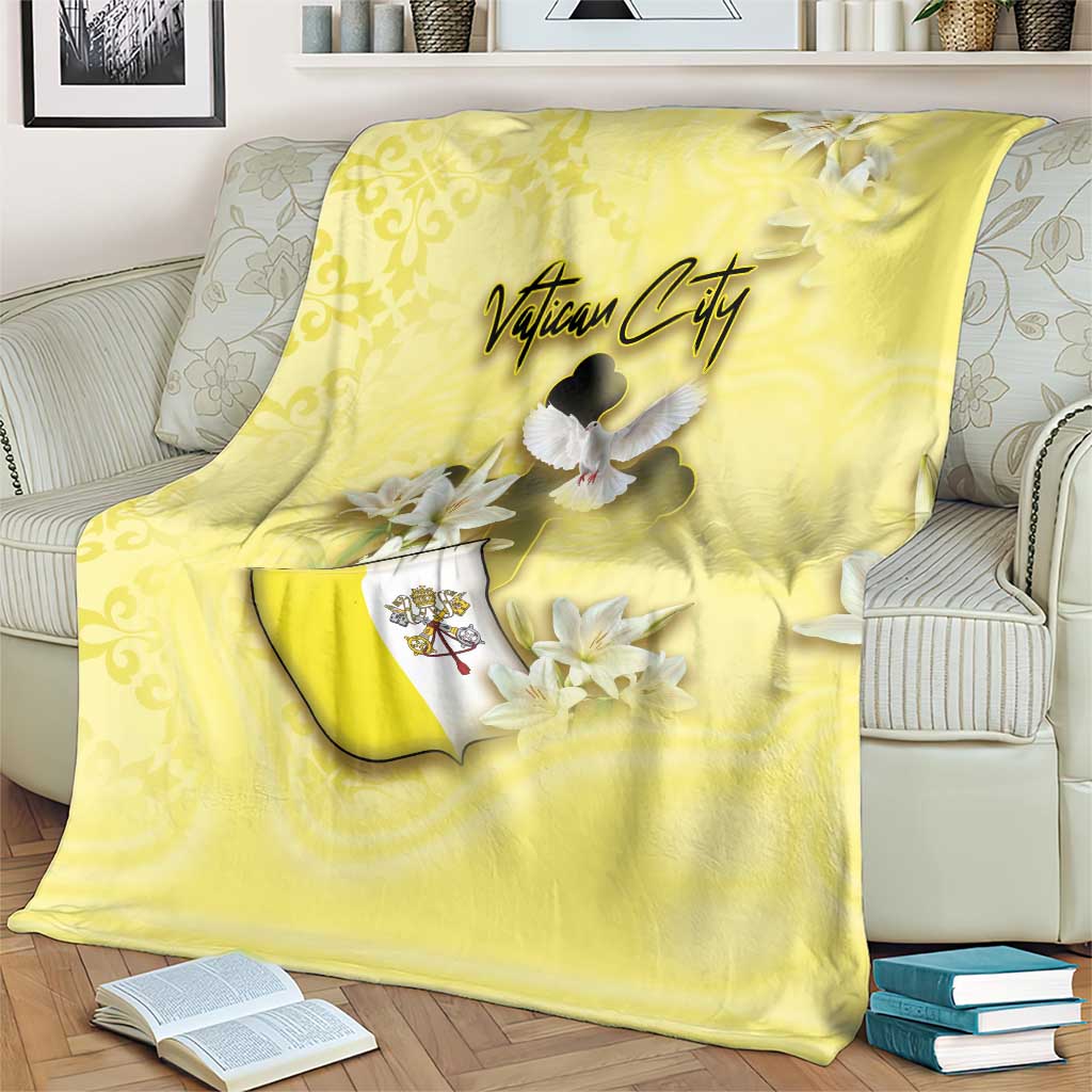 Vatican City Blanket Coat Of Arms With Dove Bird - Wonder Print Shop