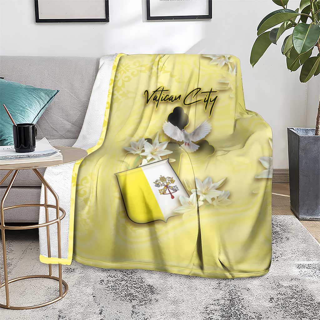 Vatican City Blanket Coat Of Arms With Dove Bird - Wonder Print Shop