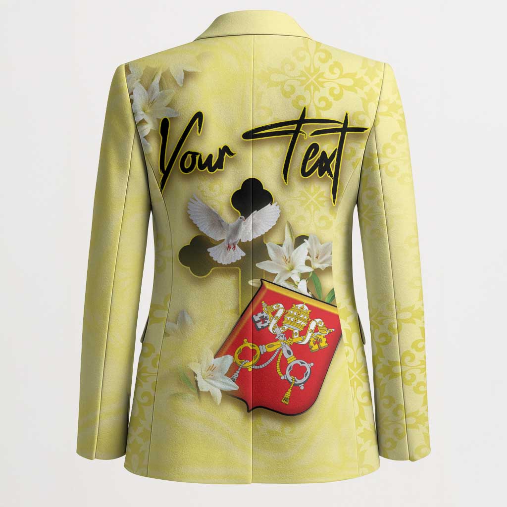 Personalized Vatican City Blazer Coat Of Arms With Dove Bird - Wonder Print Shop