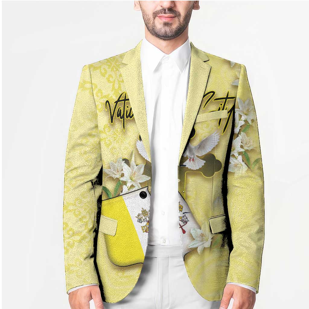 Personalized Vatican City Blazer Coat Of Arms With Dove Bird - Wonder Print Shop