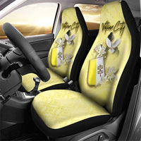 Vatican City Car Seat Cover Coat Of Arms With Dove Bird - Wonder Print Shop