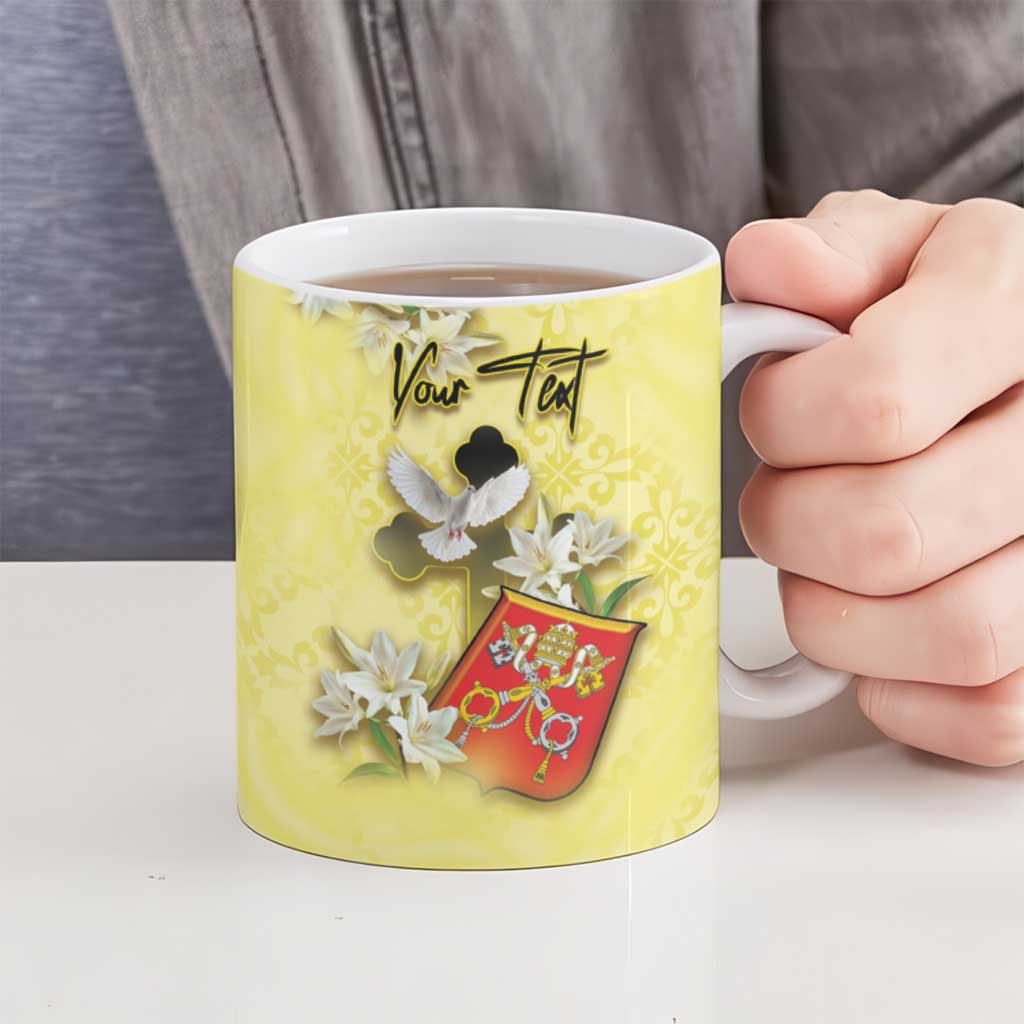 Personalized Vatican City Ceramic Mug Coat Of Arms With Dove Bird - Wonder Print Shop