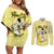 Personalized Vatican City Couples Matching Off Shoulder Short Dress and Long Sleeve Button Shirt Coat Of Arms With Dove Bird - Wonder Print Shop