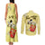 Personalized Vatican City Couples Matching Tank Maxi Dress and Long Sleeve Button Shirt Coat Of Arms With Dove Bird - Wonder Print Shop