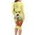 Personalized Vatican City Family Matching Long Sleeve Bodycon Dress and Hawaiian Shirt Coat Of Arms With Dove Bird - Wonder Print Shop