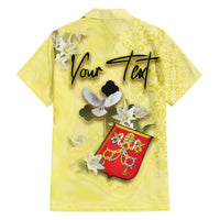 Personalized Vatican City Family Matching Off The Shoulder Long Sleeve Dress and Hawaiian Shirt Coat Of Arms With Dove Bird - Wonder Print Shop