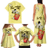 Personalized Vatican City Family Matching Tank Maxi Dress and Hawaiian Shirt Coat Of Arms With Dove Bird - Wonder Print Shop