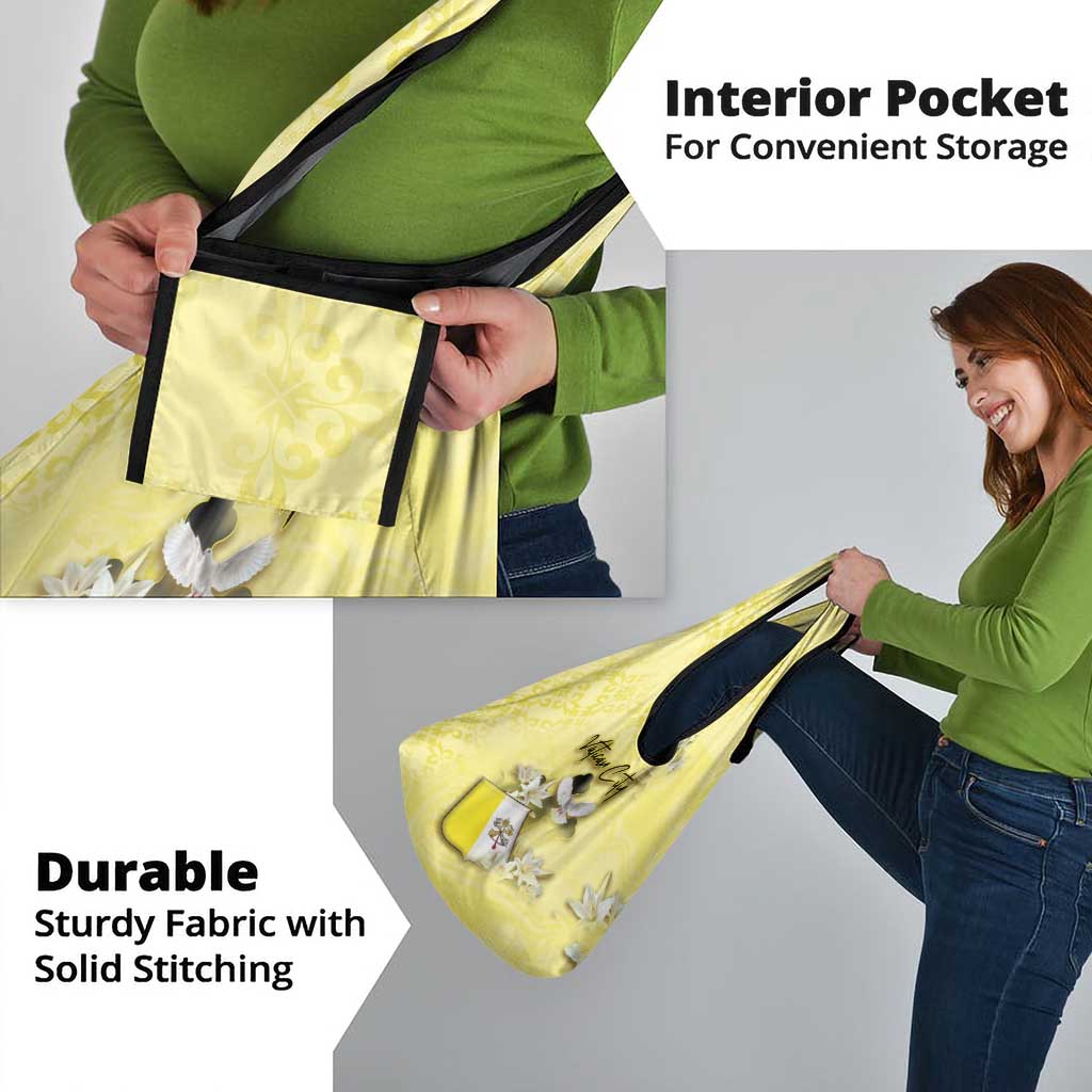 Vatican City Grocery Bag Coat Of Arms With Dove Bird - Wonder Print Shop