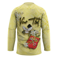 Personalized Vatican City Hockey Jersey Coat Of Arms With Dove Bird - Wonder Print Shop