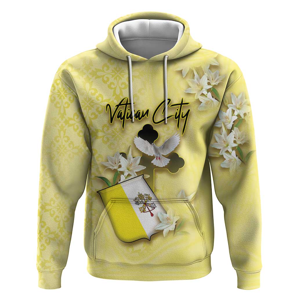 Personalized Vatican City Hoodie Coat Of Arms With Dove Bird - Wonder Print Shop