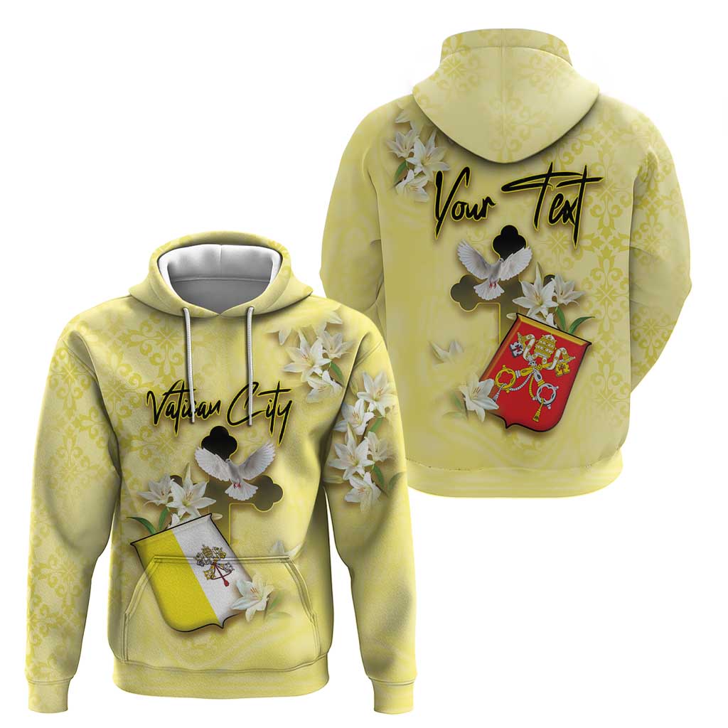 Personalized Vatican City Hoodie Coat Of Arms With Dove Bird - Wonder Print Shop