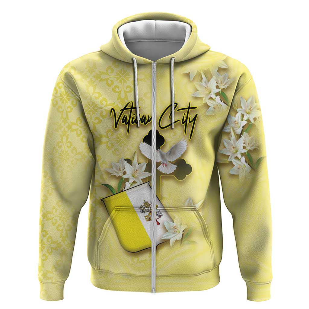 Personalized Vatican City Hoodie Coat Of Arms With Dove Bird - Wonder Print Shop