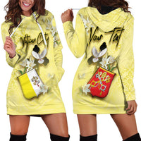 Personalized Vatican City Hoodie Dress Coat Of Arms With Dove Bird - Wonder Print Shop