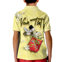 Personalized Vatican City Kid Polo Shirt Coat Of Arms With Dove Bird - Wonder Print Shop