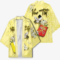 Personalized Vatican City Kimono Coat Of Arms With Dove Bird - Wonder Print Shop