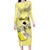 Personalized Vatican City Long Sleeve Bodycon Dress Coat Of Arms With Dove Bird - Wonder Print Shop