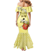 Personalized Vatican City Mermaid Dress Coat Of Arms With Dove Bird - Wonder Print Shop