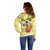 Personalized Vatican City Off Shoulder Sweater Coat Of Arms With Dove Bird - Wonder Print Shop