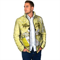 Personalized Vatican City Padded Jacket Coat Of Arms With Dove Bird - Wonder Print Shop