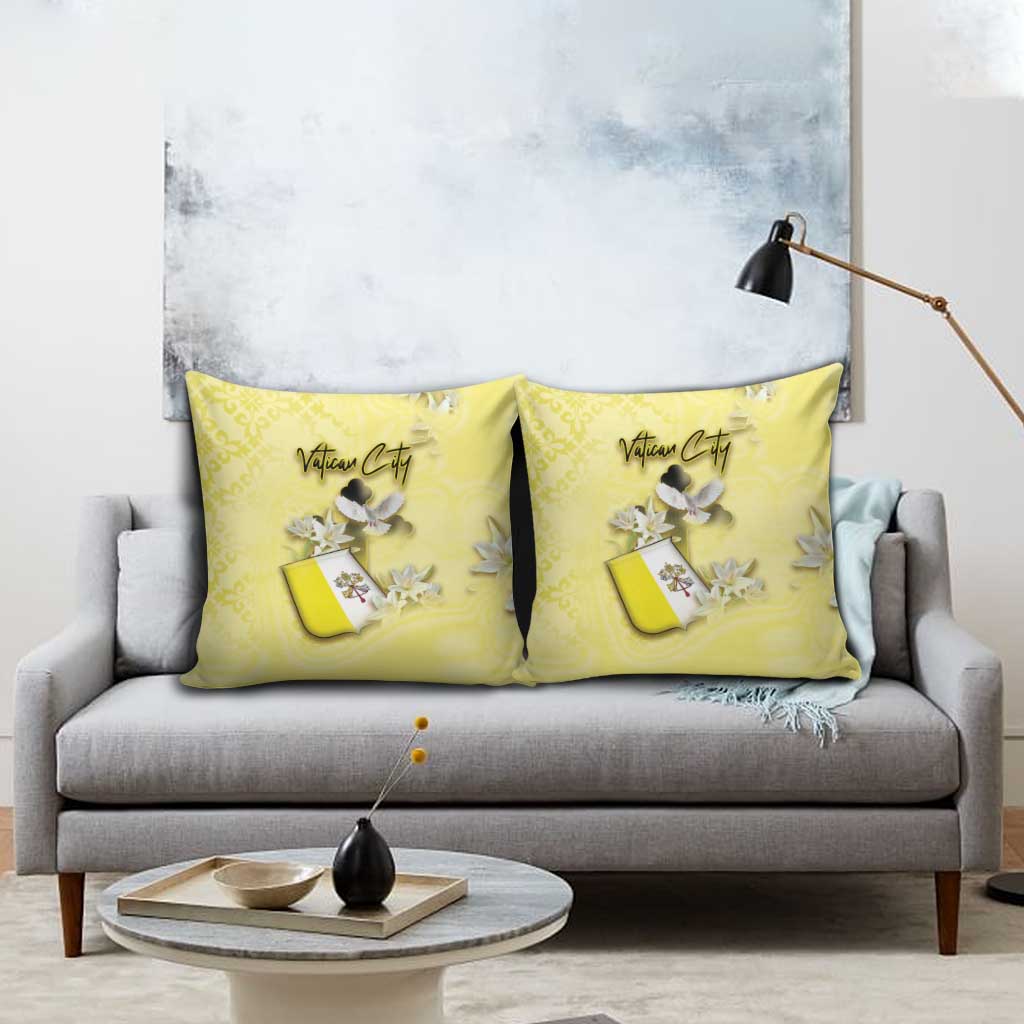 Vatican City Pillow Cover Coat Of Arms With Dove Bird - Wonder Print Shop