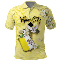 Personalized Vatican City Polo Shirt Coat Of Arms With Dove Bird - Wonder Print Shop