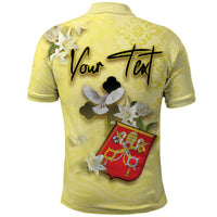 Personalized Vatican City Polo Shirt Coat Of Arms With Dove Bird - Wonder Print Shop