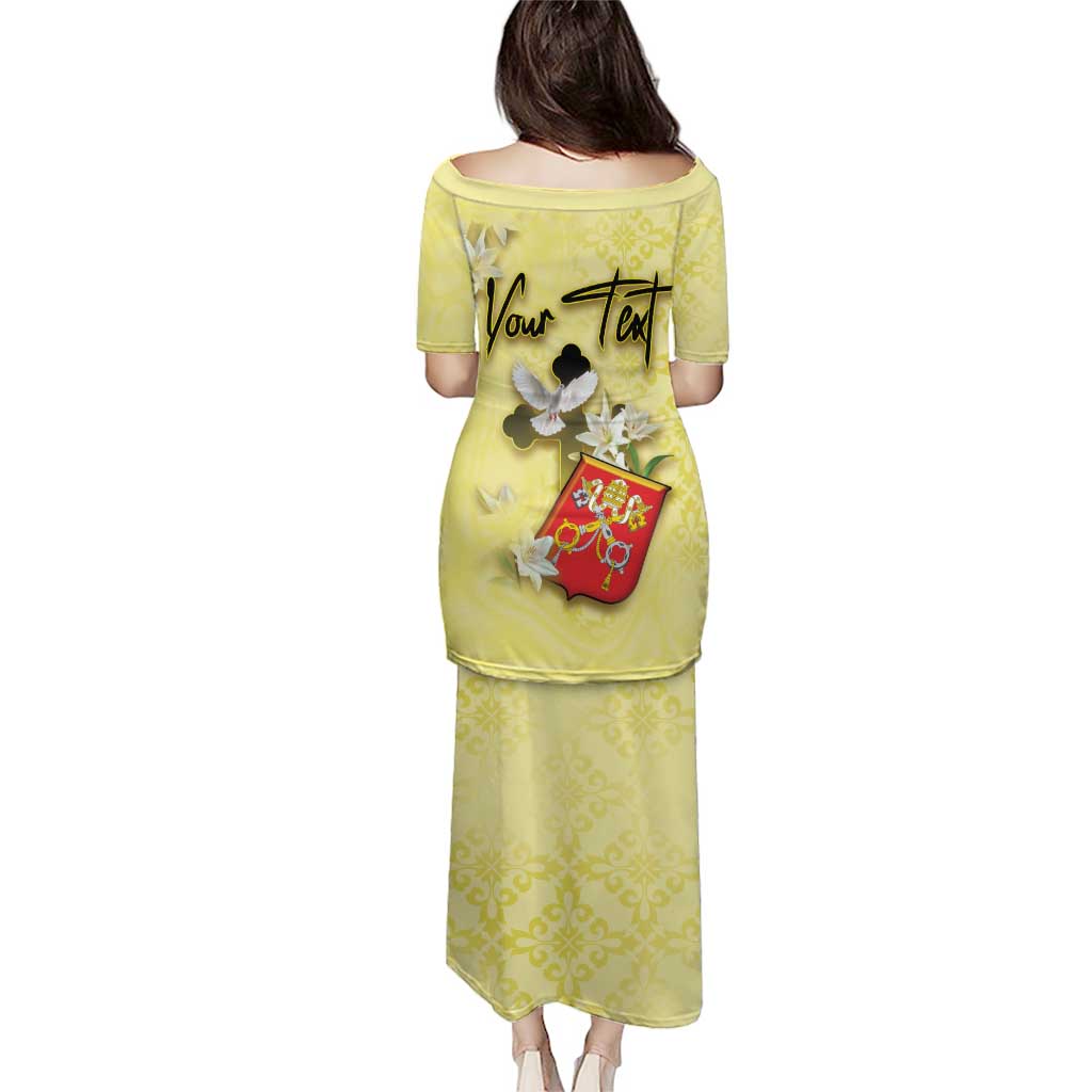 Personalized Vatican City Puletasi Coat Of Arms With Dove Bird - Wonder Print Shop