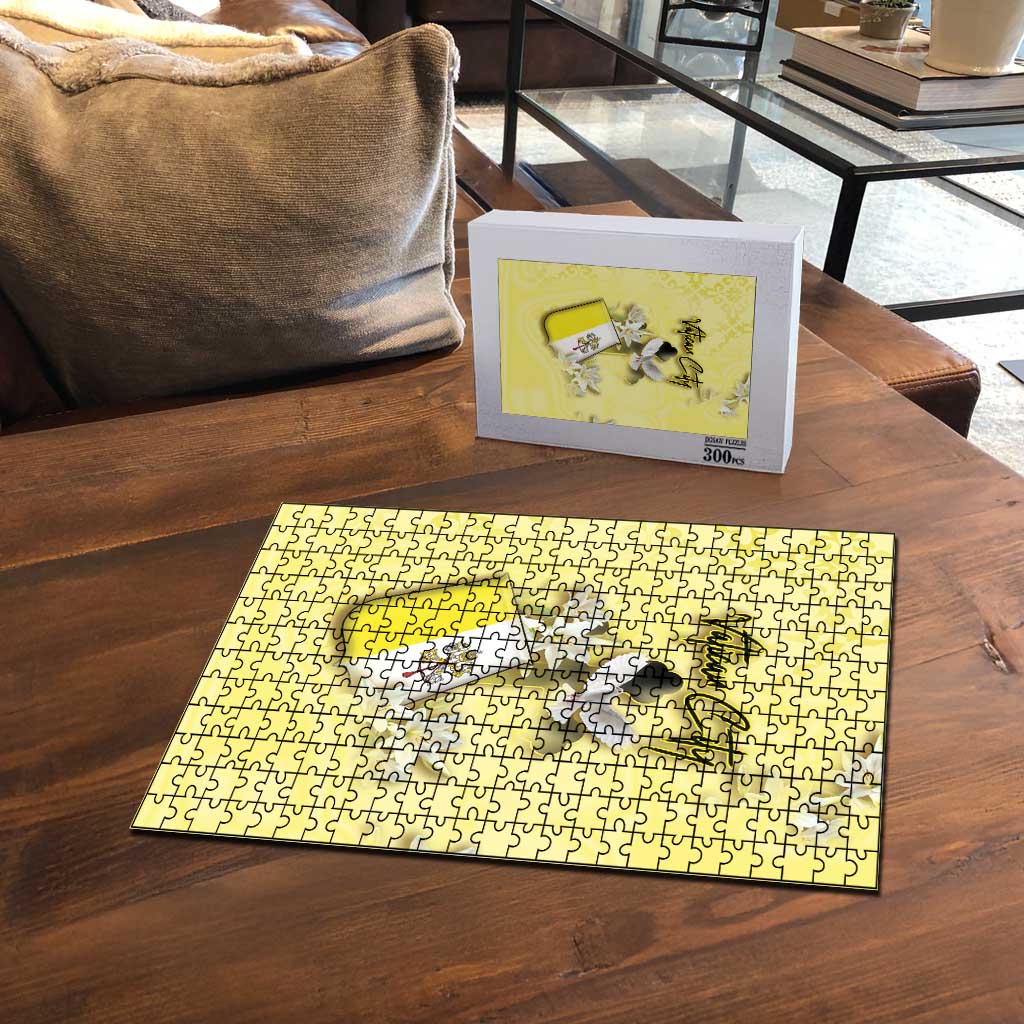 Vatican City Puzzle Coat Of Arms With Dove Bird - Wonder Print Shop