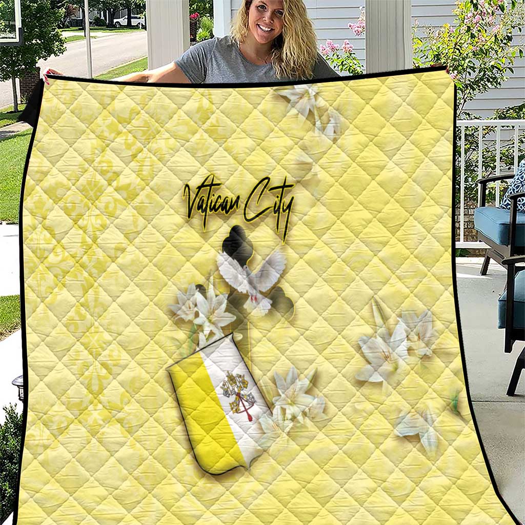 Vatican City Quilt Coat Of Arms With Dove Bird - Wonder Print Shop