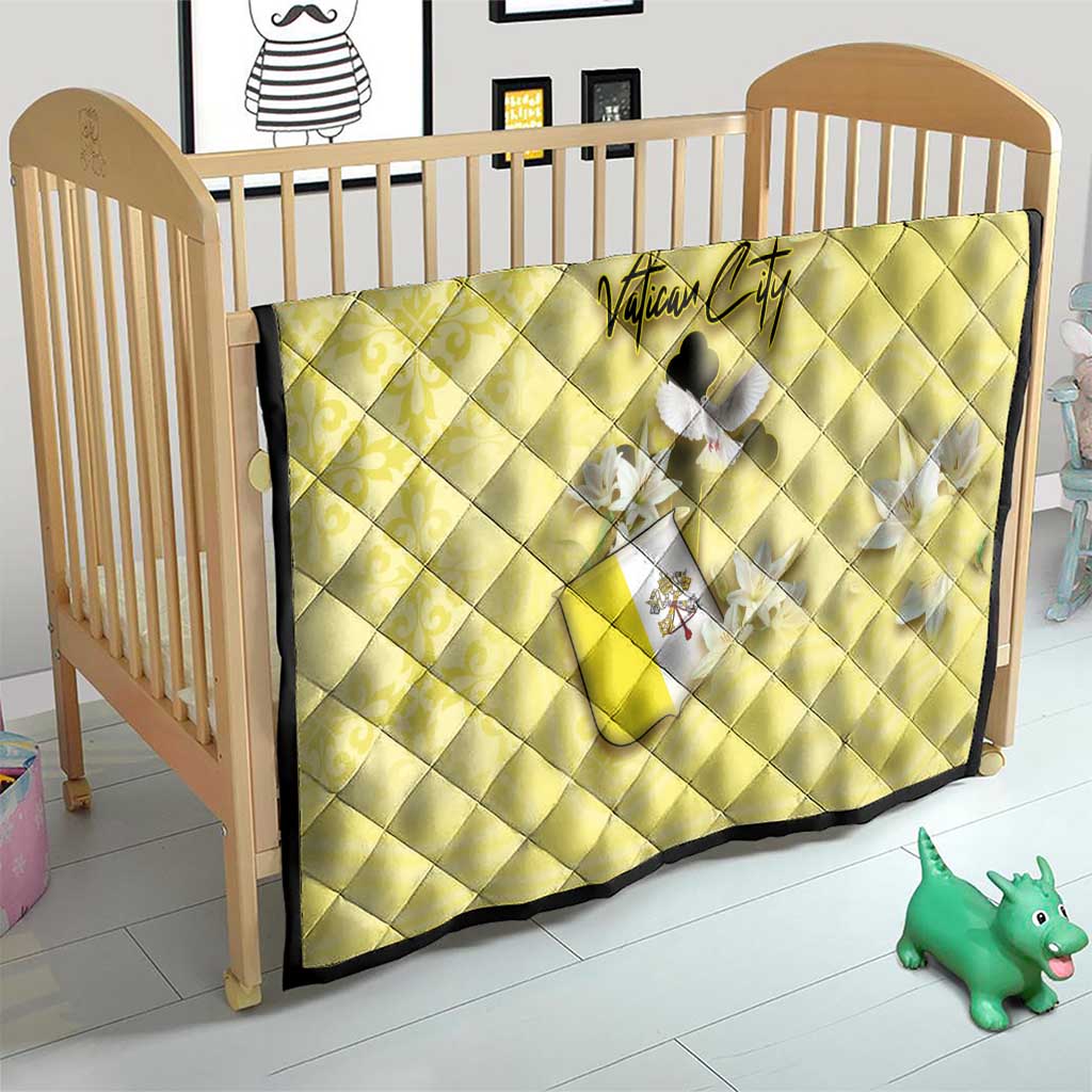 Vatican City Quilt Coat Of Arms With Dove Bird - Wonder Print Shop