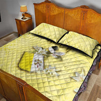 Vatican City Quilt Bed Set Coat Of Arms With Dove Bird - Wonder Print Shop