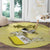 Vatican City Round Carpet Coat Of Arms With Dove Bird - Wonder Print Shop