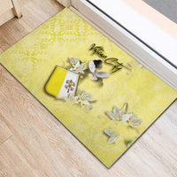 Vatican City Rubber Doormat Coat Of Arms With Dove Bird - Wonder Print Shop