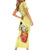 Personalized Vatican City Short Sleeve Bodycon Dress Coat Of Arms With Dove Bird - Wonder Print Shop