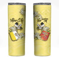 Personalized Vatican City Skinny Tumbler Coat Of Arms With Dove Bird - Wonder Print Shop