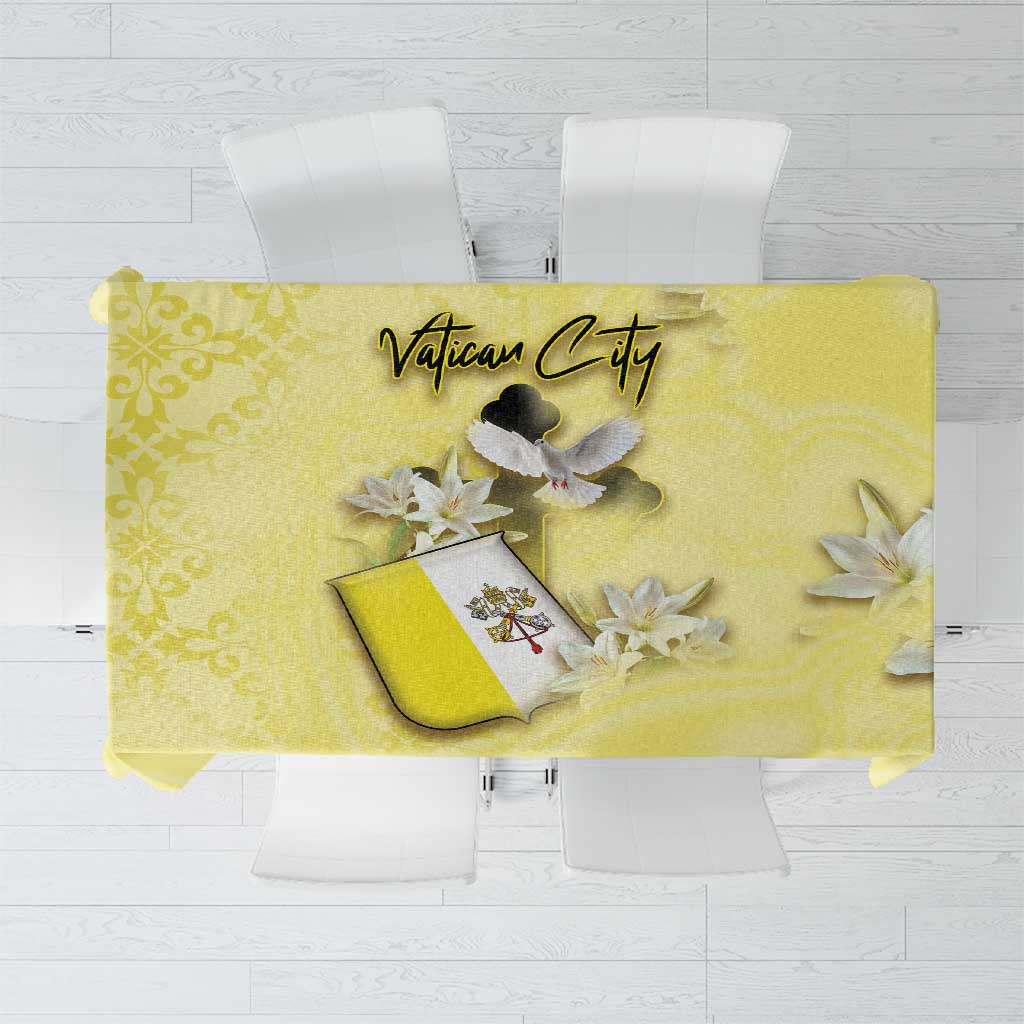 Vatican City Tablecloth Coat Of Arms With Dove Bird - Wonder Print Shop