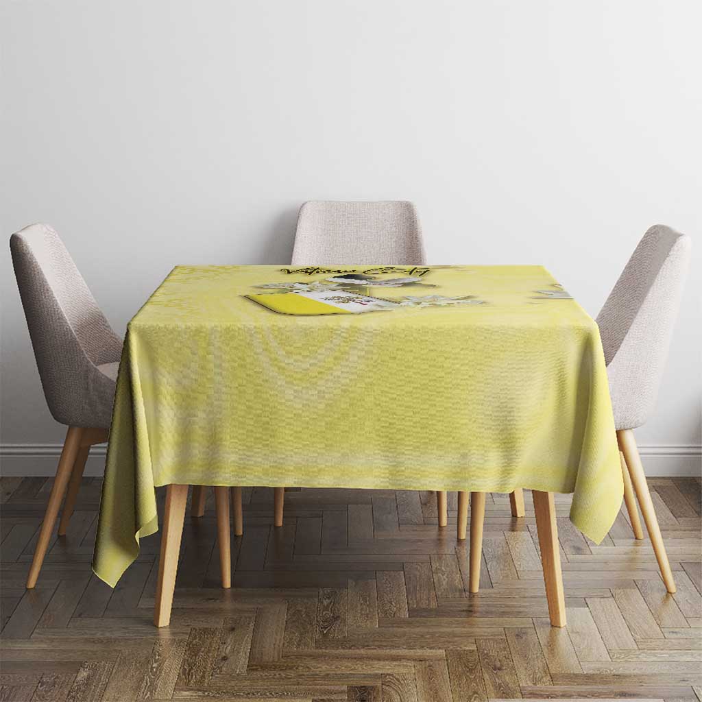 Vatican City Tablecloth Coat Of Arms With Dove Bird - Wonder Print Shop