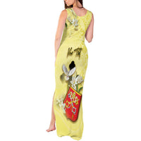 Personalized Vatican City Tank Maxi Dress Coat Of Arms With Dove Bird - Wonder Print Shop