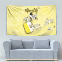 Vatican City Tapestry Coat Of Arms With Dove Bird - Wonder Print Shop