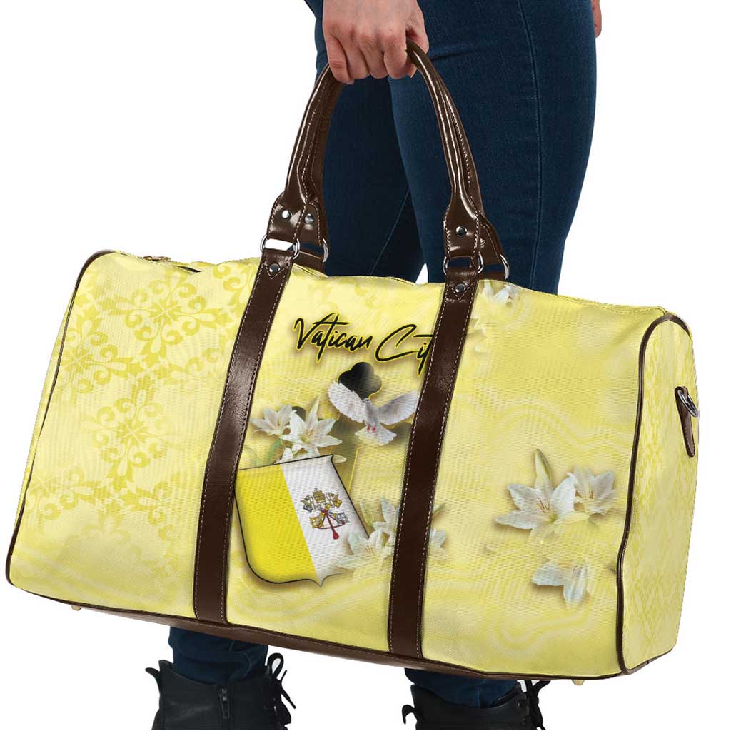 Vatican City Travel Bag Coat Of Arms With Dove Bird - Wonder Print Shop