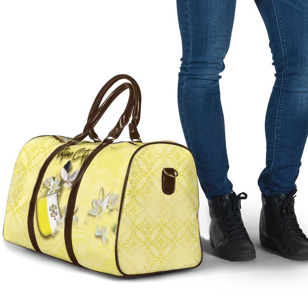 Vatican City Travel Bag Coat Of Arms With Dove Bird - Wonder Print Shop