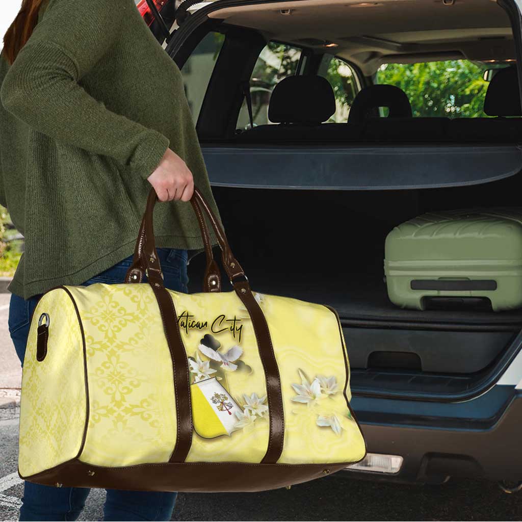 Vatican City Travel Bag Coat Of Arms With Dove Bird - Wonder Print Shop