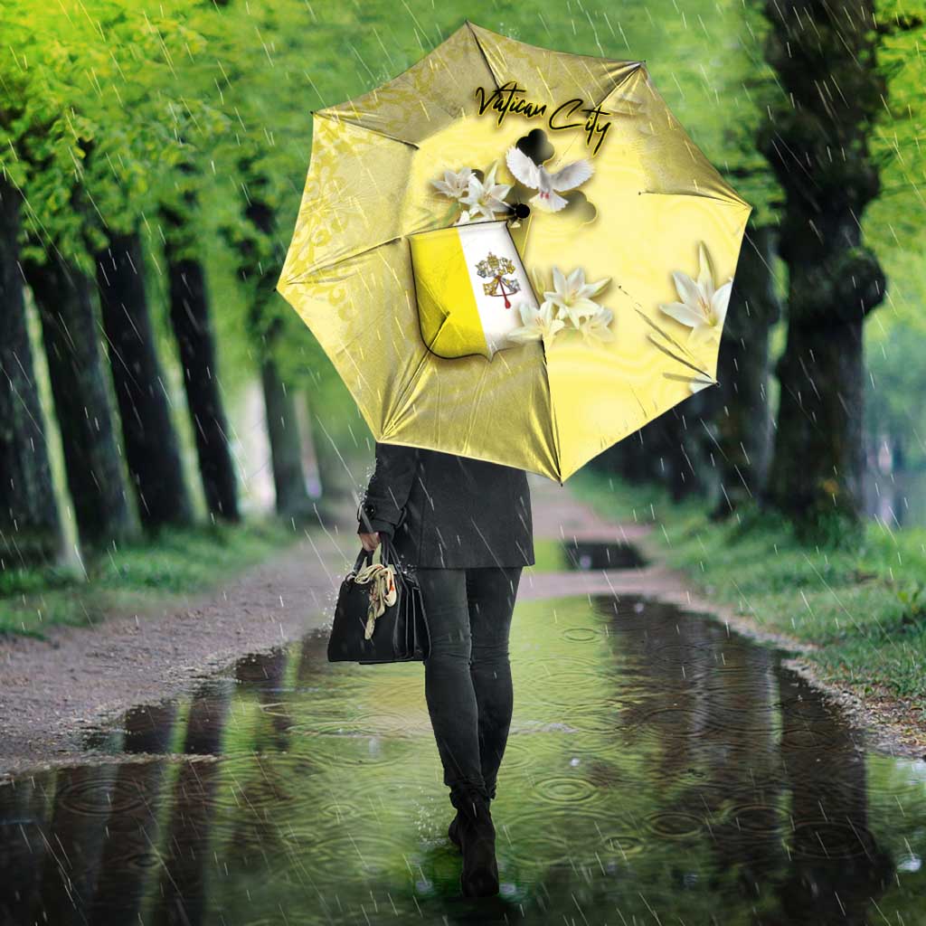 Vatican City Umbrella Coat Of Arms With Dove Bird - Wonder Print Shop