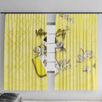 Vatican City Window Curtain Coat Of Arms With Dove Bird - Wonder Print Shop