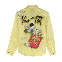Personalized Vatican City Women Casual Shirt Coat Of Arms With Dove Bird - Wonder Print Shop