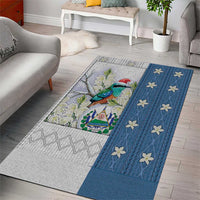El Salvador Torogoz Christmas Area Rug With Wool Effect Patterns - Wonder Print Shop